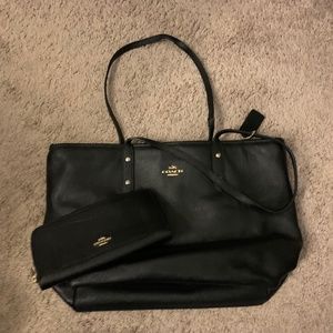 Coach Tote with matching wallet